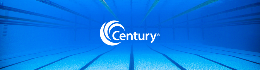 century pool and spa banner