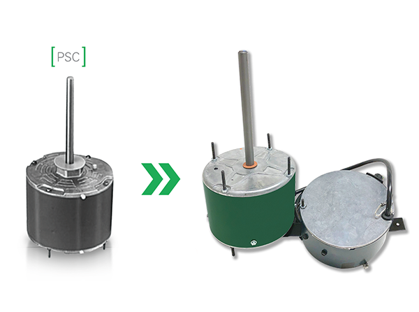 Evergreen OM Motor Replacement Example