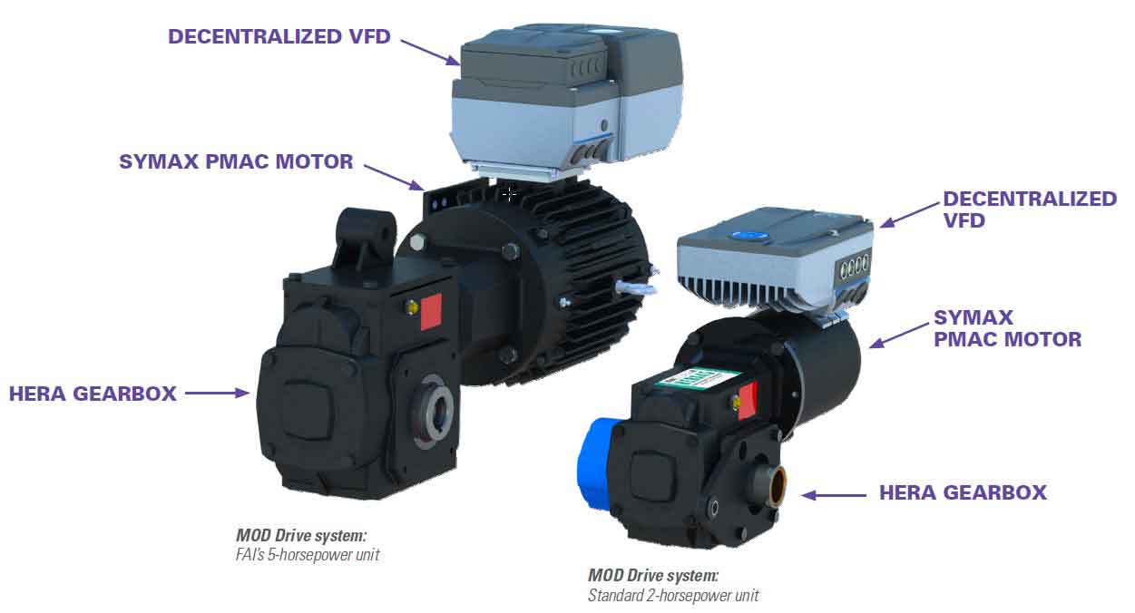 Trial run of mod drive system