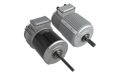 Two leeson motors black and gray