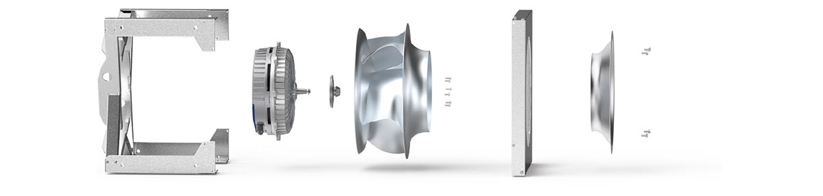 Copra EC fan construction