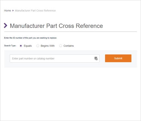 Regal Rexnord Product Cross Reference Tool