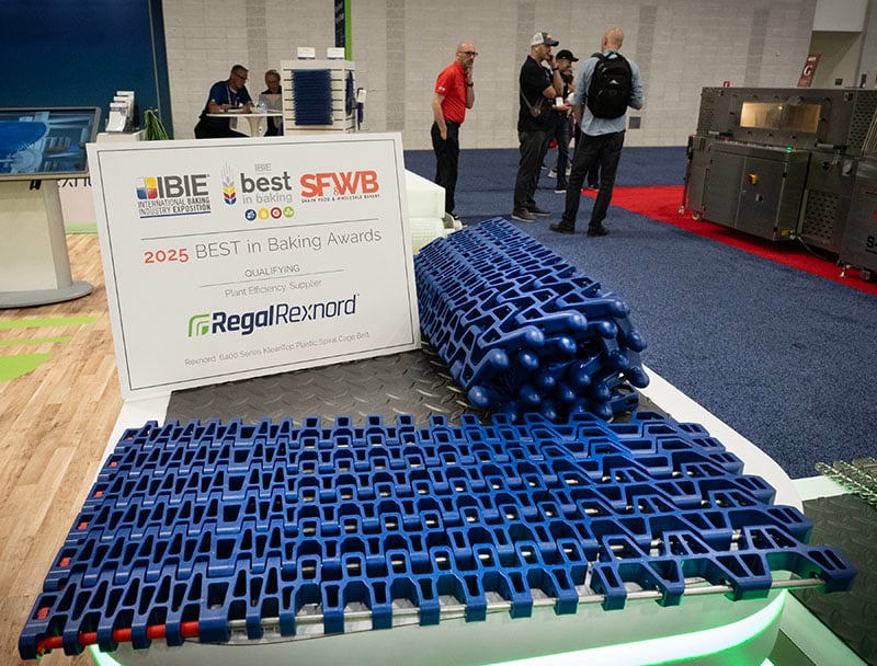IBIE Regal Rexnord product table with award