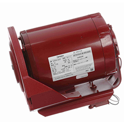 Photo of red circulator pump motor