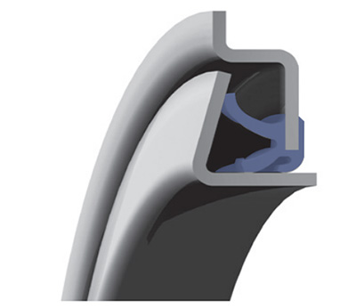 mounted bearing lip detail
