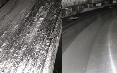 Svendborg Brakes Disc Surface Before and After
