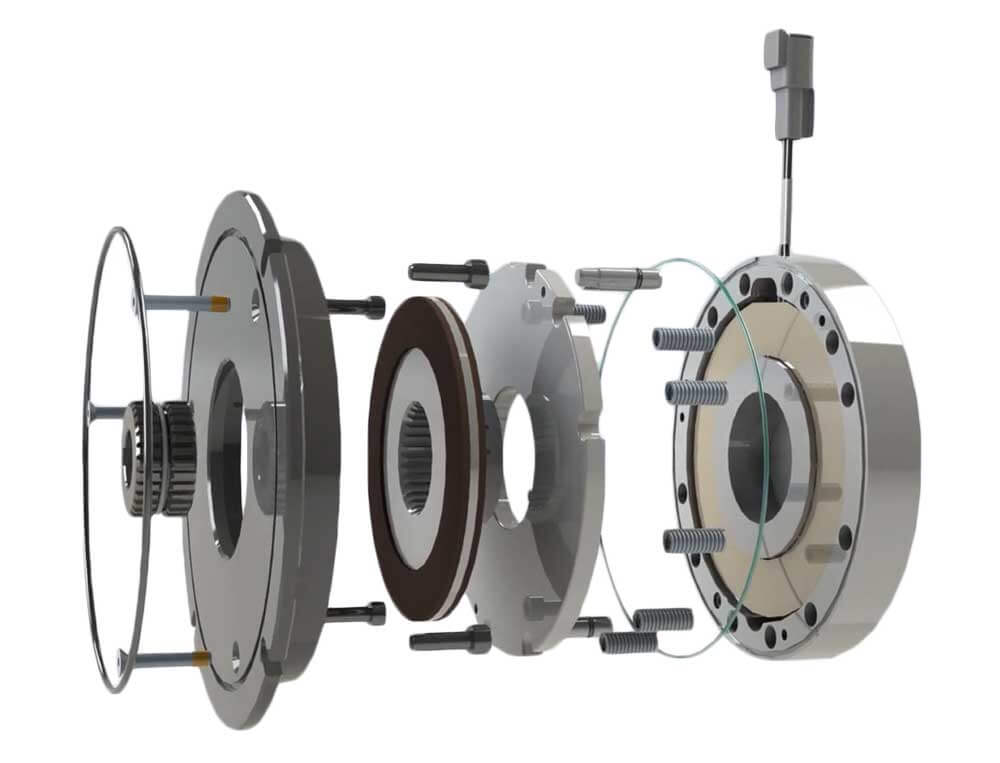 PK Open Spring Dual Disc Brake Exploded Product