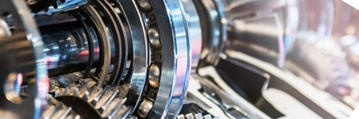 Close up of machinery with ball bearings.