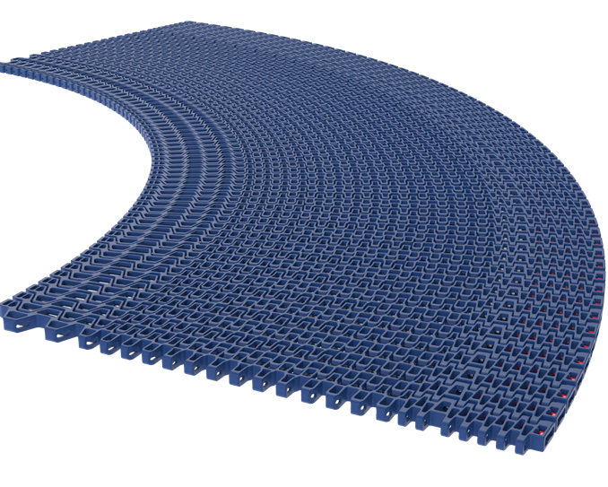 Rexnord 6400 Series Spiral Cage Belt right curve section