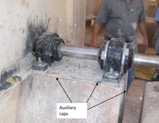 Auxilary-Bearing-Caps-on-Cement