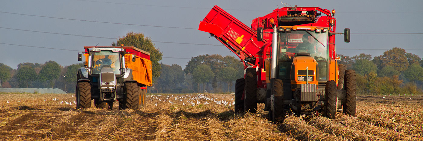 Tractor Blog image in the field