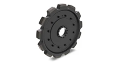sprocket traction wheel
