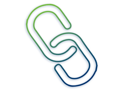 reinforced-chain link icon-blue and green-6400 Series