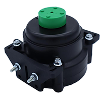 black and green electric motor