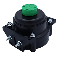 black and green electric motor