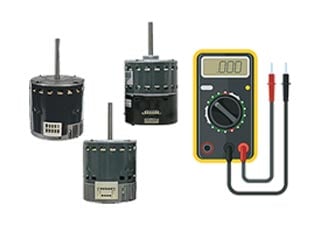 ECM motor diagnostics collage