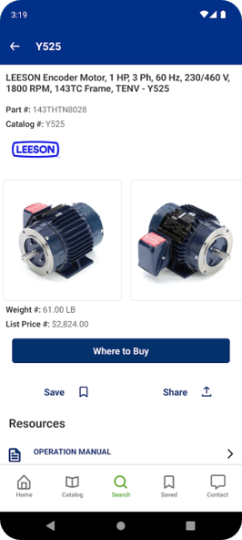Powertrain app second to last view