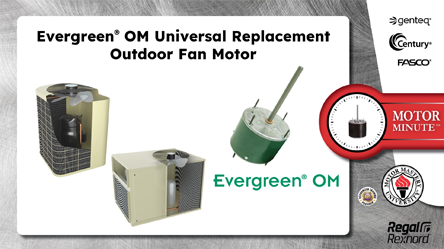Genteq Evergreen OM Universal Replacement Outdoor Fan Motor