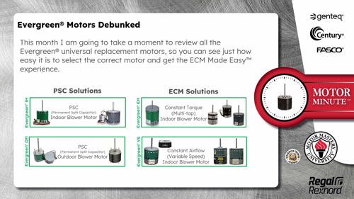Genteq® Evergreen® Motors Debunked