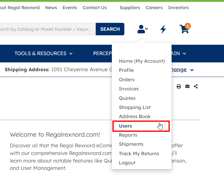 User Management Profile Tab