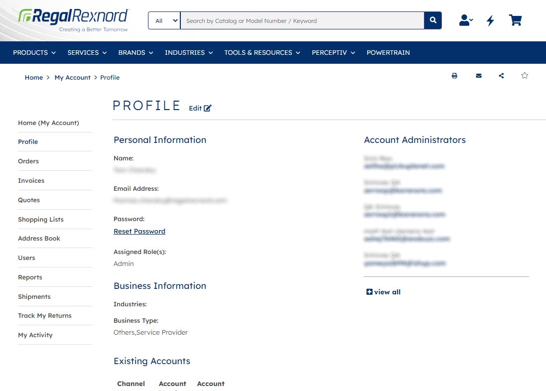 Profile Page