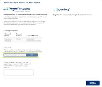 Existing Account Number