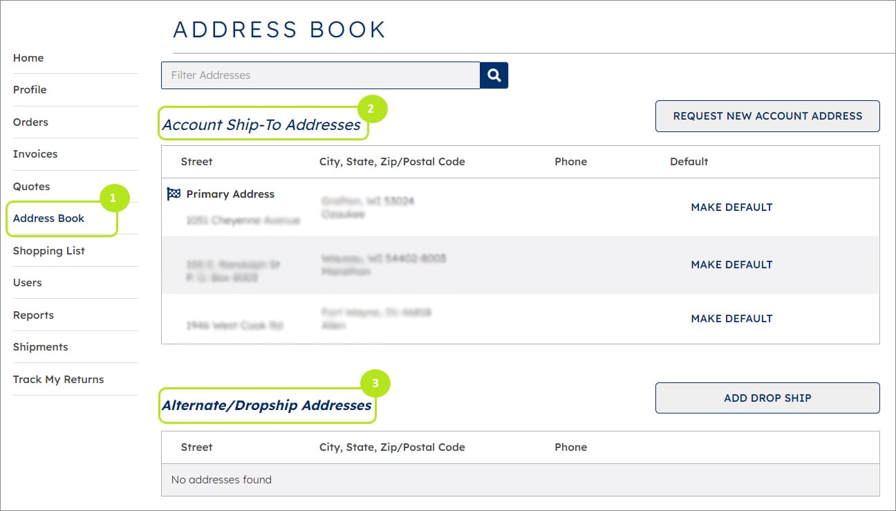 address management
