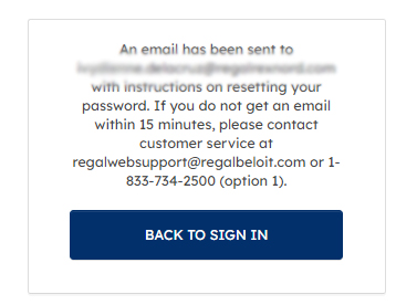 Email Notification link Popup