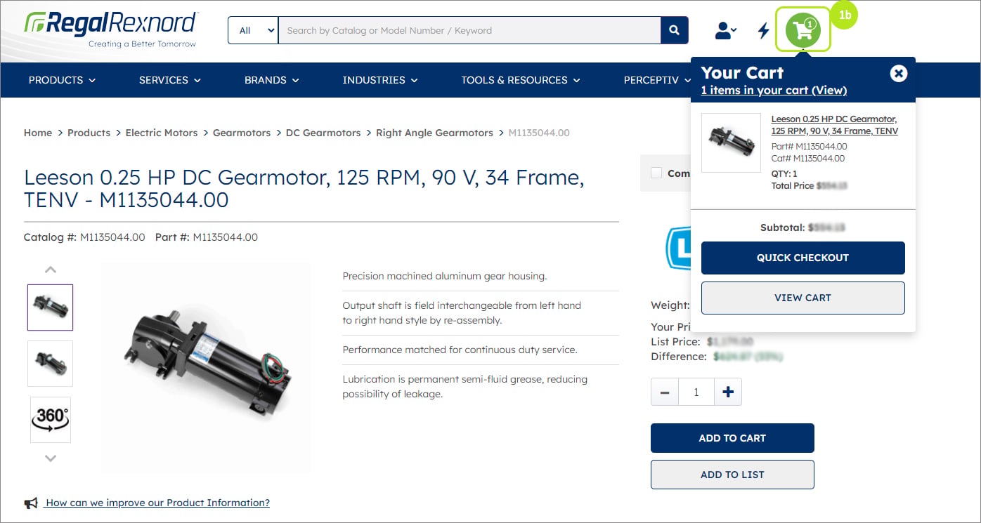 Cart orders