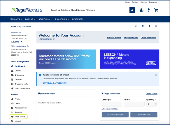 Navigate to price media image screenshot