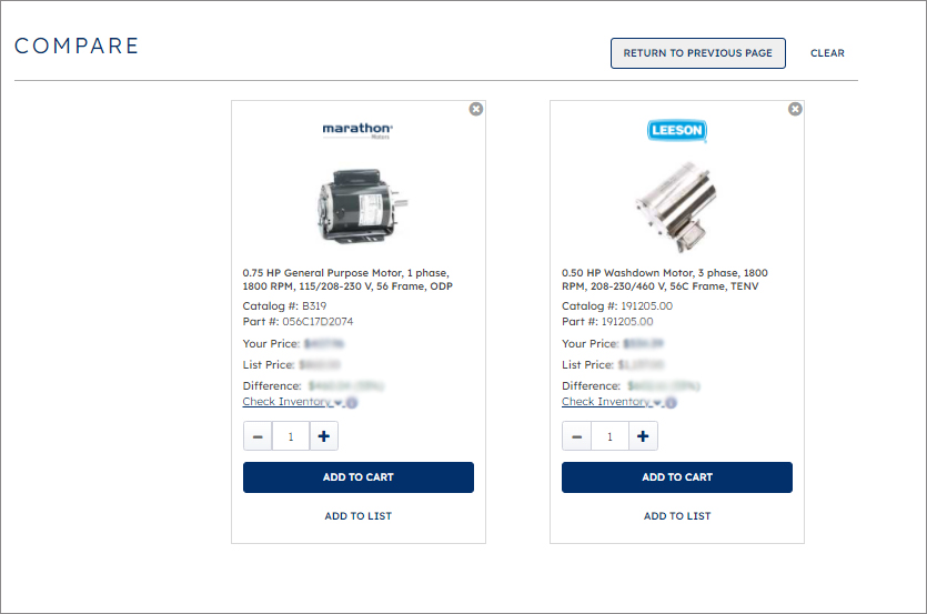 Product Comparison