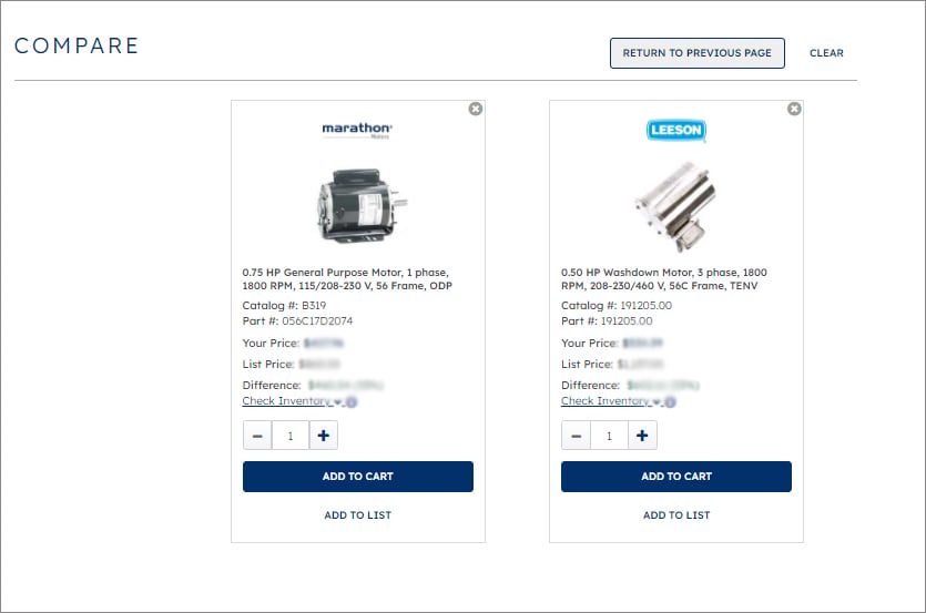 Product Comparison