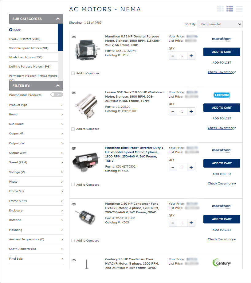 Product facet search