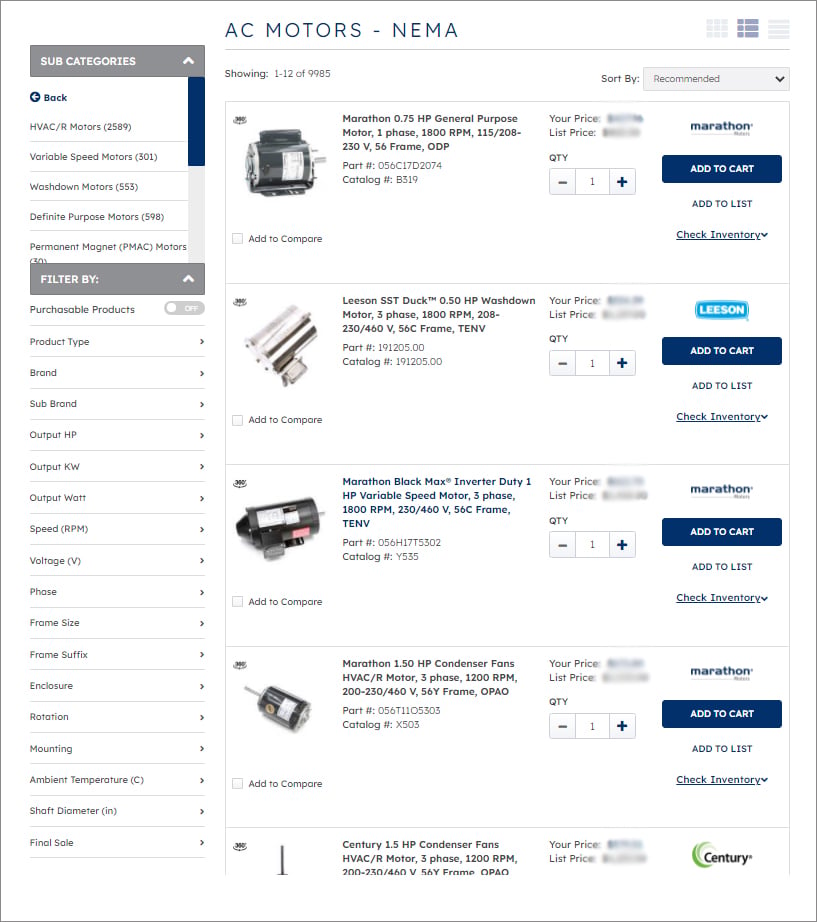 Product facet search